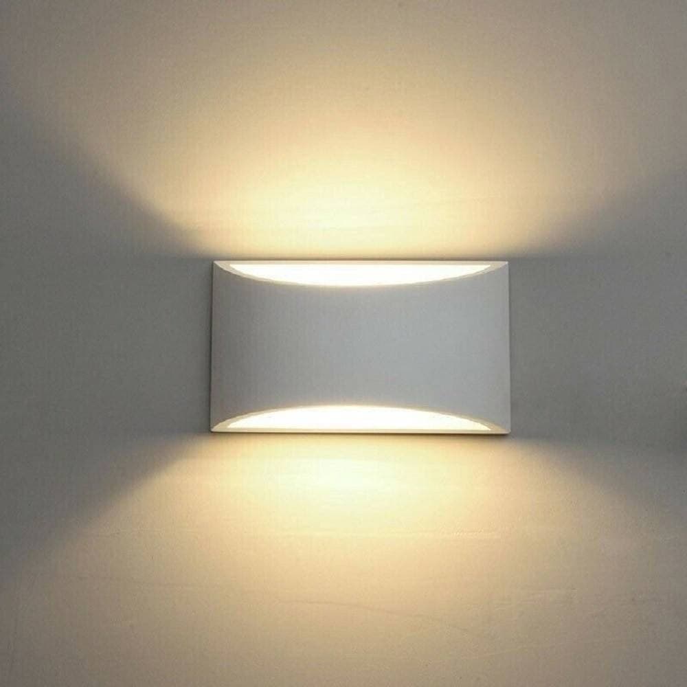 Applique Da Parete In Gesso Verniciabile Doppia Luce G9 Lampada Moderna Gs-e14 Casa, arredamento e bricolage > Illuminazione da interno > Applique per interno Trade Shop italia - Napoli, Commerciovirtuoso.it