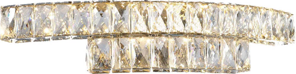Applique-Da-Parete-Moderno-Aisha-2-Luci-Metallo-Cromato-Cristallo-Led-14,4W