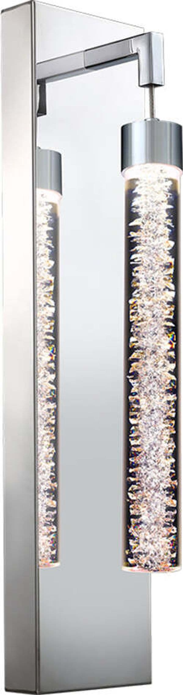 Applique-Da-Parete-Moderno-Crackle-1-Luce-Metallo-Cromo-Vetro-Led-4,8W
