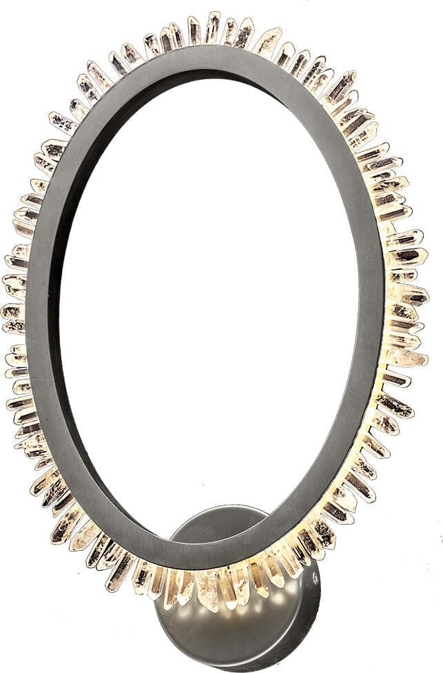 Applique-Da-Parete-Moderno-Halo-Metallo-Cristalli-Quarzo-Nichel-Satinato-Led-13W