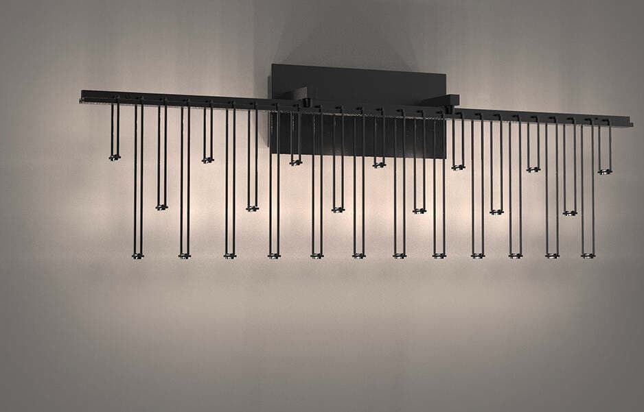 Applique-Da-Parete-Moderno-Scintilla-Ottone-Montatura-Oro-Led-9W