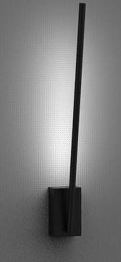 Applique-Da-Parete-Moderno-Tubular-1-Luce-Regolabile-Metallo-Nero-Opaco-Led-4W