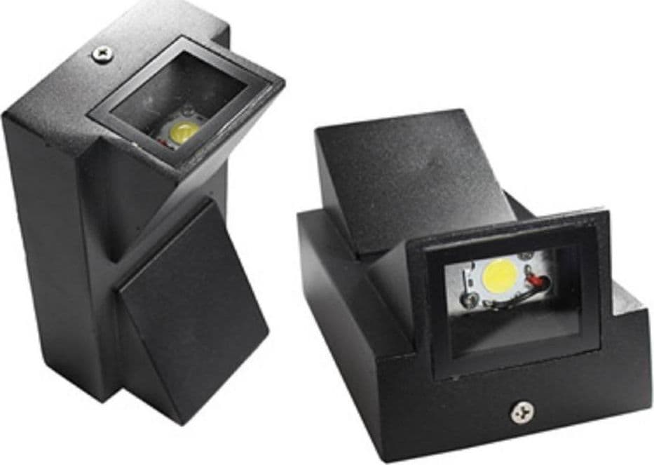 Applique Doppia Emissione 10 Watt Nero Per Esterno Luce Fredda Calda Ip65 Es04 Articoli da Giardino > Illuminazione da esterno > Applique da esterno Trade Shop italia - Napoli, Commerciovirtuoso.it