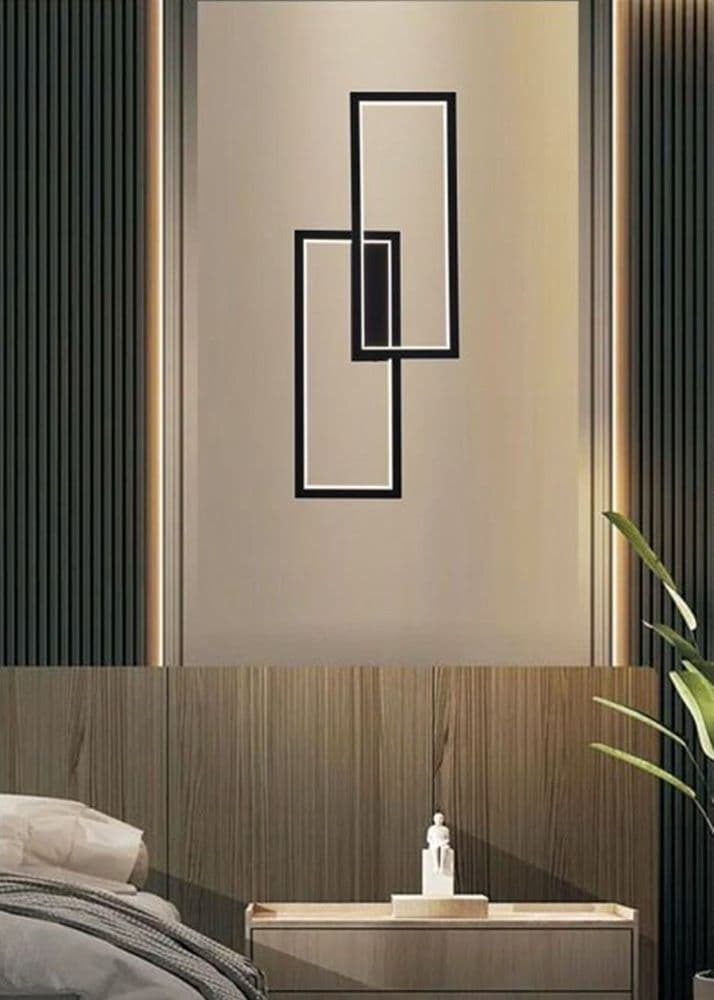 APPLIQUE DOPPIO RETTANGOLO 32 W DA PARETE LUMETTO 3 TEMPERATURE DI LUCE AQ25-N3C in Applique Trade Shop italia - Napoli, commercioVirtuoso.it