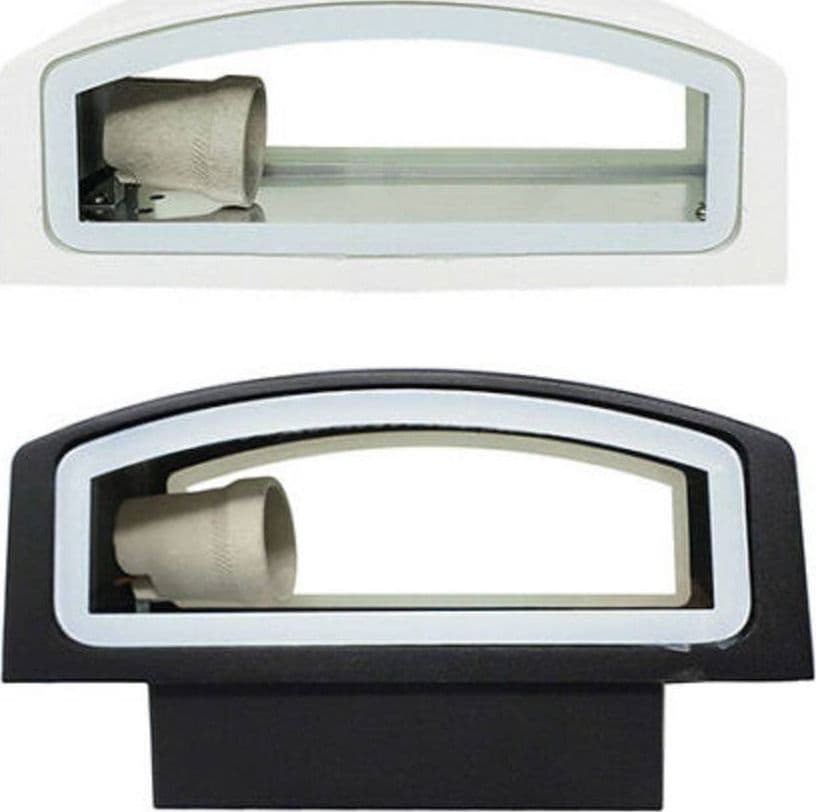 Applique-Esterno-2-Vie-E27-Max-60-Lampada-Faretto-Da-Parete-Luce-Plafoniera-910