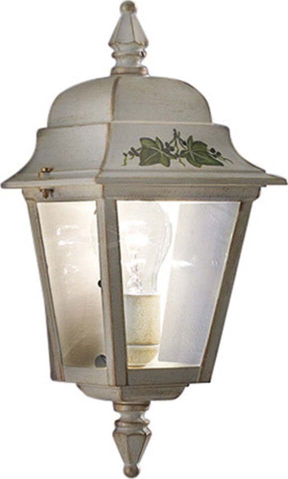 Applique-Esterno-Classica-Gorizia-Metallo-Ceramica-Bianco-Sfumato-Oro-1-Luce-E27
