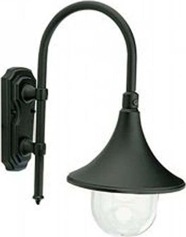 Applique-Esterno-Contemporanea-Lampara-Alluminio-E-Termoplastica-Nero-1-Luce-E27