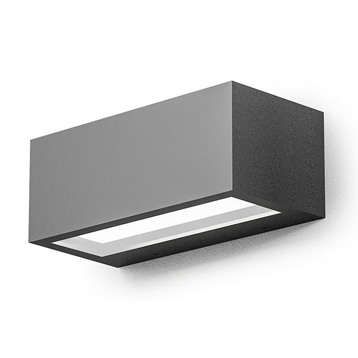 Applique-esterno-Gea-Led-RUHM-LED-IP65-GES970-lampada-parete-biemissione-moderna