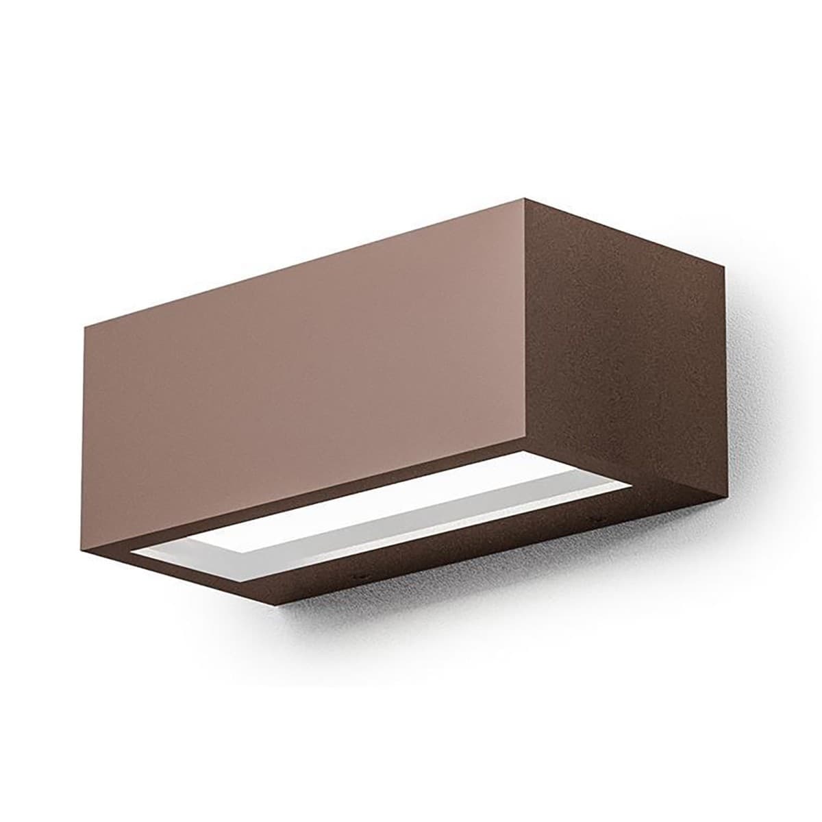 Applique-esterno-Gea-Led-RUHM-LED-IP65-GES972-lampada-parete-biemissione-classica
