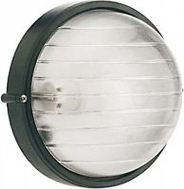 Applique-Esterno-Grande-Industriale-Tonda-Alluminio-E-Vetro-Nero-1-Luce-E27
