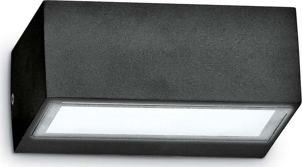Applique-esterno-Ideal-Lux-TWIN-AP1-115368-115351-115375-G9-LED-IP44-alluminio-lampada-parete-biemissione