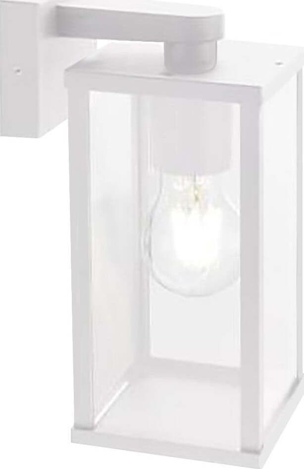 Applique-esterno-moderna-Sovil-AUREA-177-02-BIANCO-E27-LED-alluminio-vetro-lampada-parete
