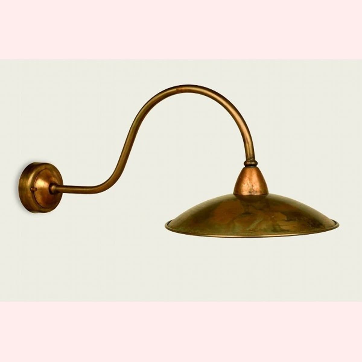 Applique-esterno-rustica-Lampadari-Bartalini-CRISCU-A30-E27-LED-ottone-lampada-parete