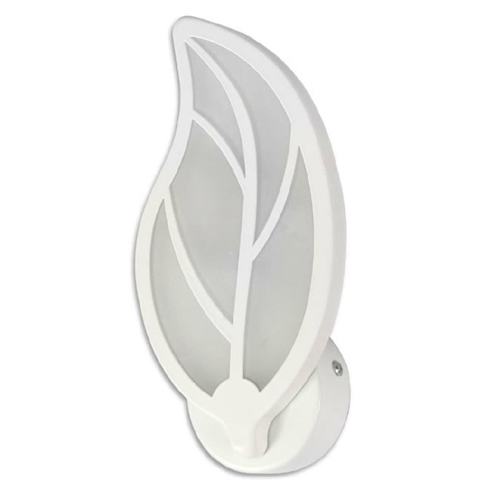 Applique-Foglia-A-Parete-7-Watt-Lampada-Abat-Jour-Luce-Fredda-Calda-Naturale-E32