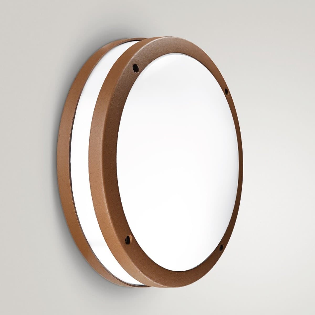 Applique-Gea-Led-URA-R-GES292-LED-IP54-lampada-parete-soffitto-classica-ruggine-tonda-E27