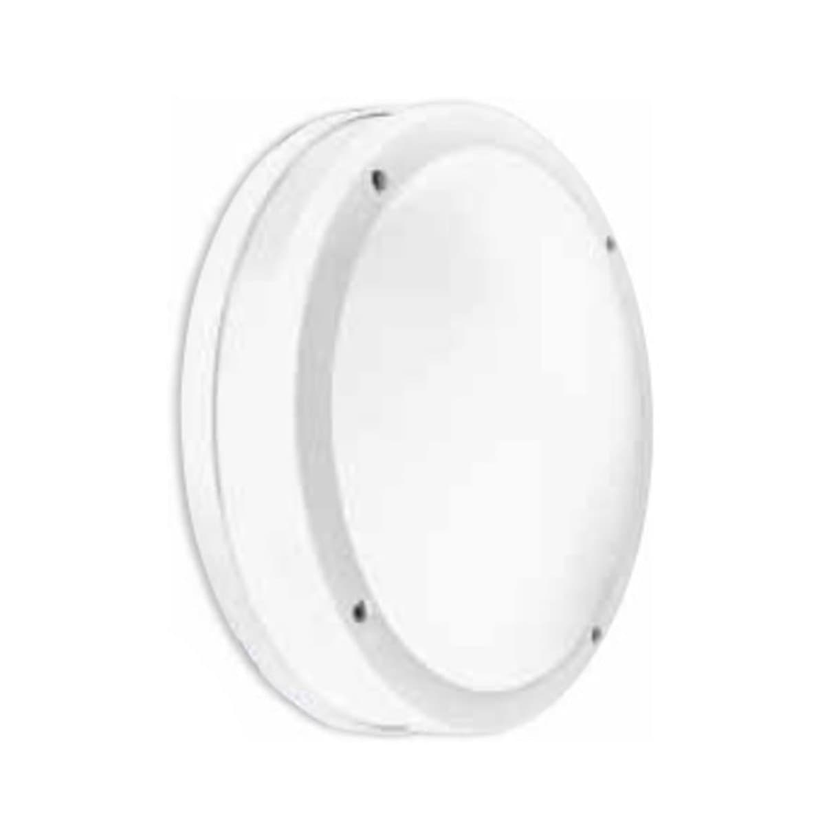 Applique-Gea-Led-URA-R-GES293-LED-IP54-lampada-parete-soffitto-moderna-bianco-grigio-tonda-E27