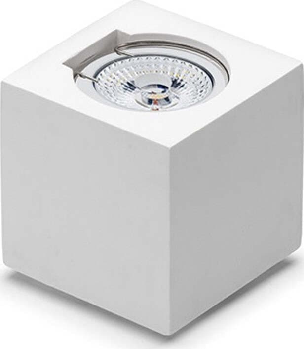Applique-gesso-Belfiore-9010-ECNO-2452.35-GU10-LED-lampada-parete-monoemissione
