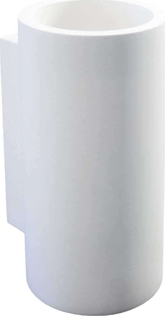 Applique-gesso-Neo-Luce-9010-Belfiore-0048-LED-lampada-parete-verniciabile-cilindro-biemissione-interno-GU10