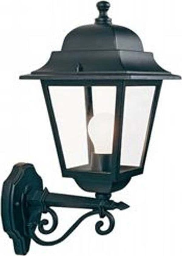 Applique-Grande-In-Alto-Esterno-Quadrata-Alluminio-E-Vetro-Nero-1-Luce-E27