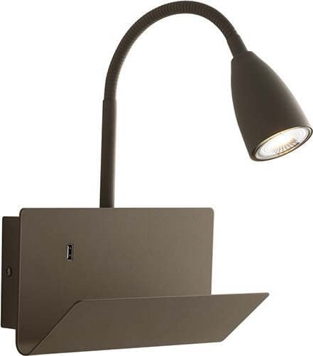 Applique Gulp Fango Usb 1Xgu10 23X49X27Cm Illuminazione/Illuminazione per interni/Illuminazioni per pareti/Applique Led Mall Home - Napoli, Commerciovirtuoso.it