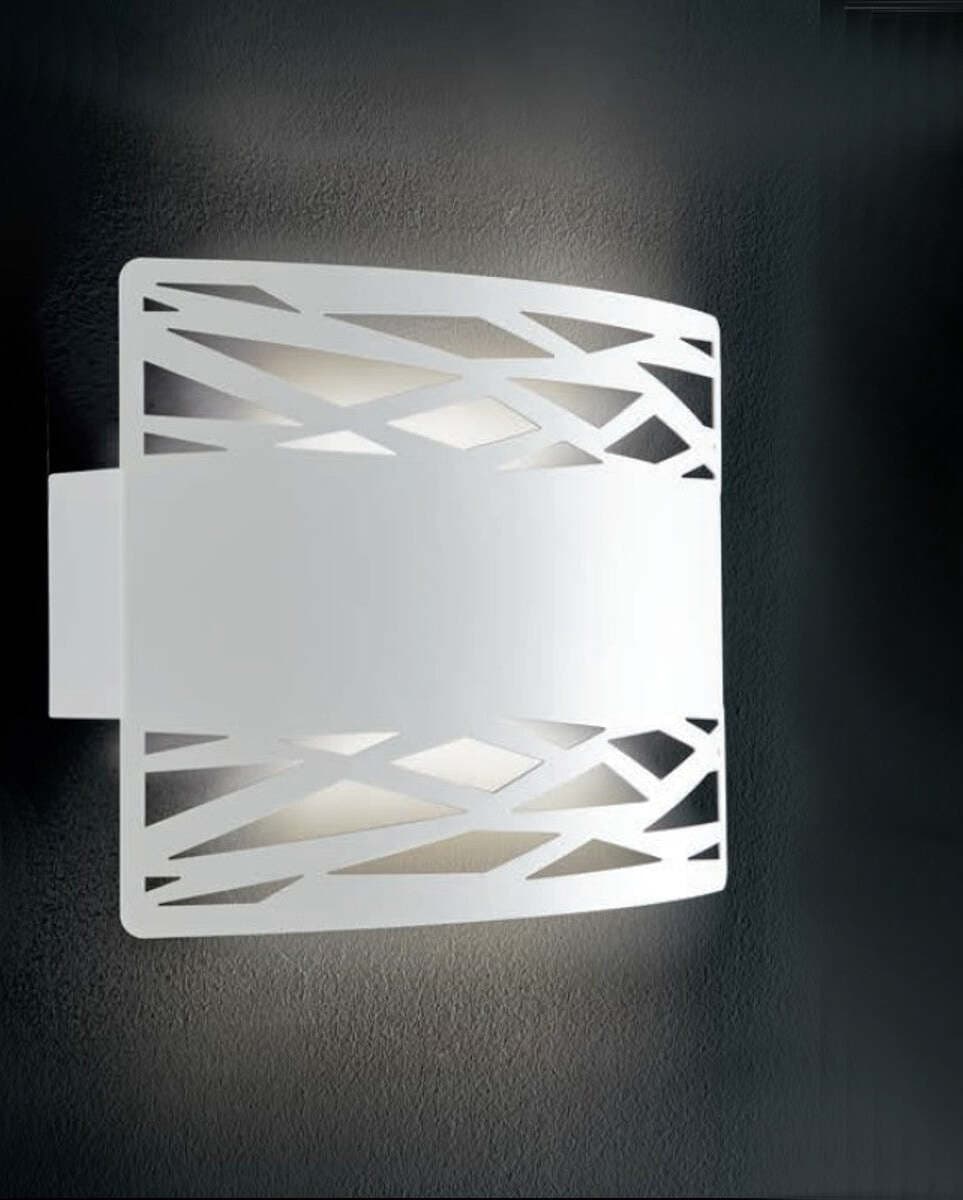 Applique-Illuminando-CHIMERA-AP-E27-LED-lampada-parete-moderna-metallo-bianco-biemissione-interno