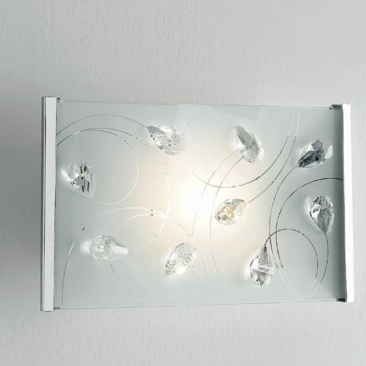 Applique-Illuminando-PETALI-AP-E27-LED-lampada-parete-elegante-moderna-vetro-cristallo-interno