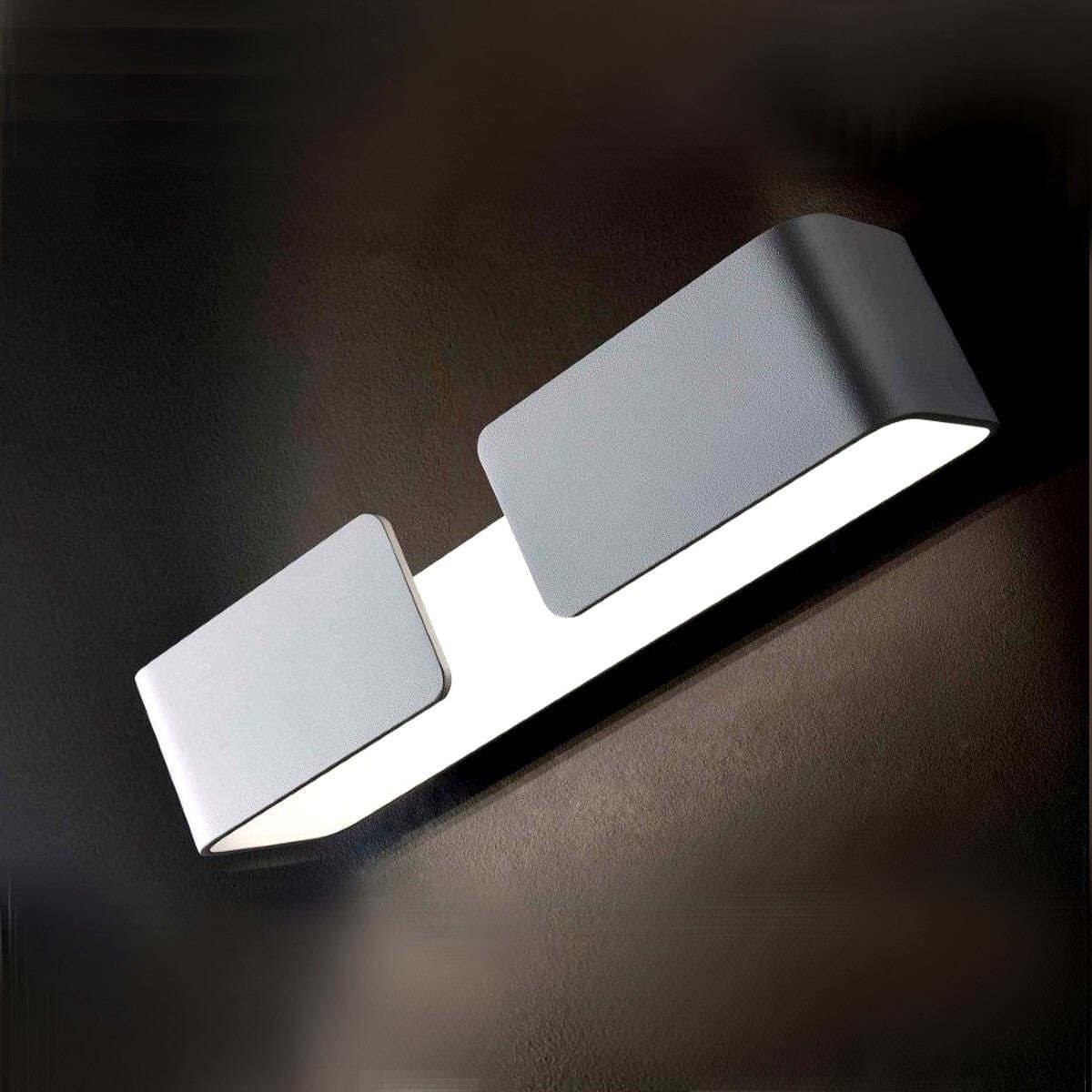 Applique-Illuminando-SIPARIO-G-12W-LED-1140LM-2700°K-lampada-parete-moderna-biemissione-alluminio-bianco-interno