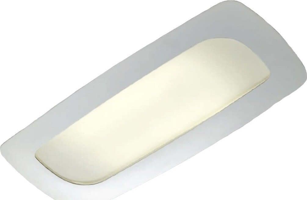 Applique-Illuminando-STONE-AP-G-30W-LED-3000LM-3000°K-lampada-parete-soffitto-metallo-acrilico-bianco-moderno-rettangolare