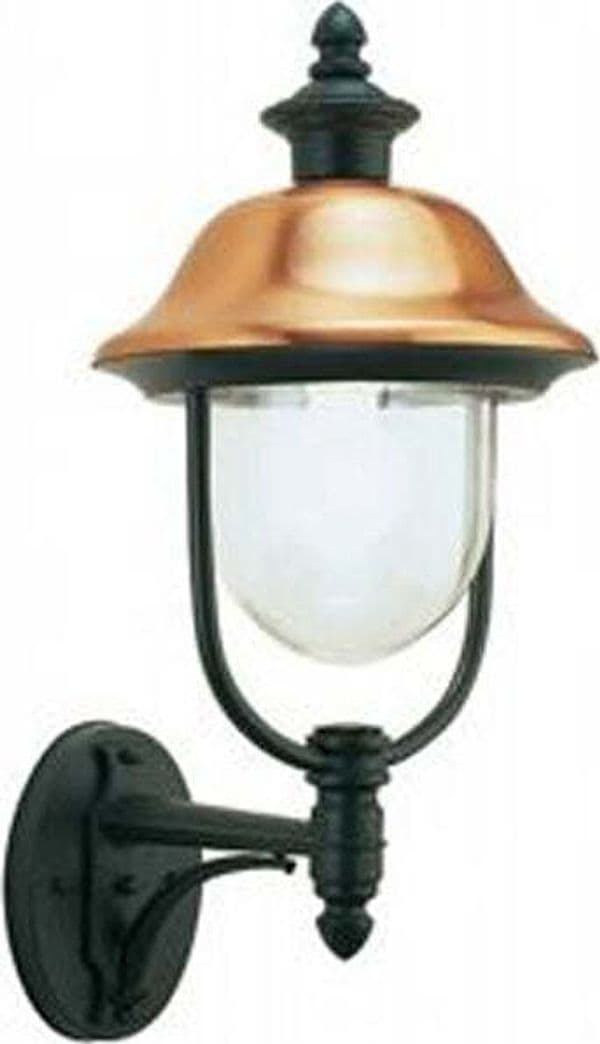 Applique-In-Alto-Esterno-Contemp.-Rustica-Alluminio-E-Metallo-Ruggine-1-Luce-E27