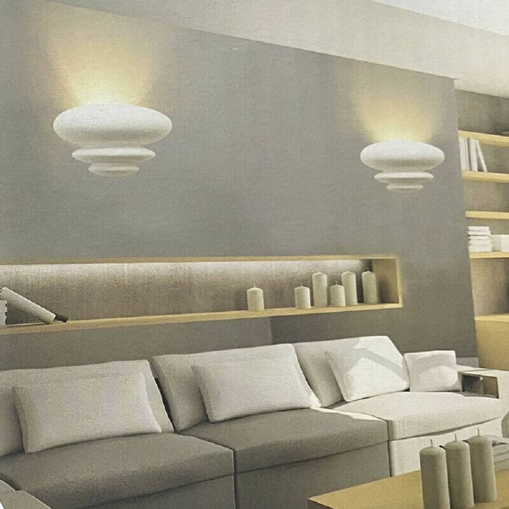 Applique-In-Gesso-Da-Parete-Verniciabile-Lampada-Da-Muro-Moderna-Attacco-G9-E46
