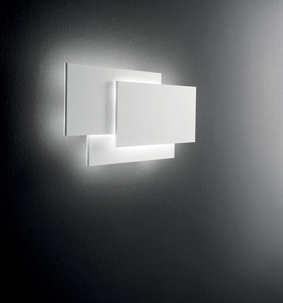 Applique-In-Metallo-Moderna-Dip-Bianco-Led