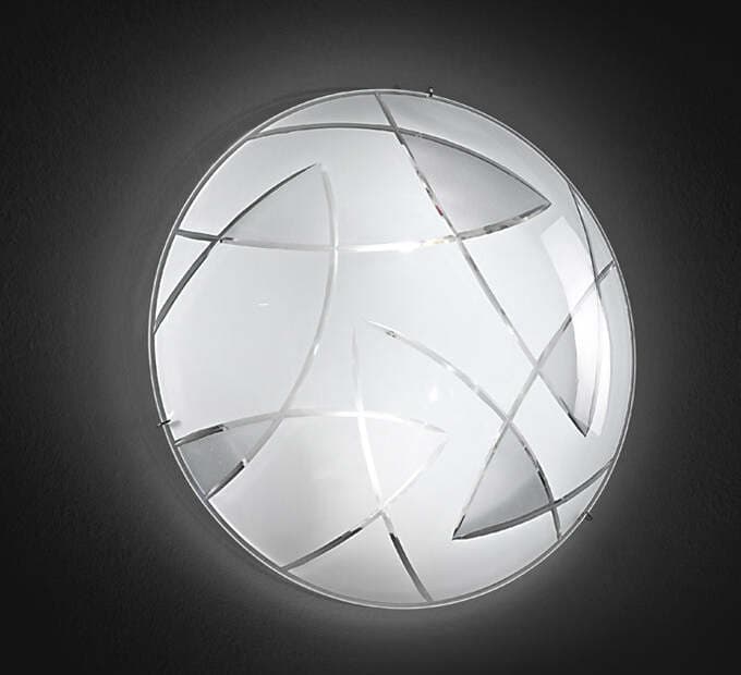 Applique-In-Metallo-Moderna-Fish-Bianco-2-Luci-E27