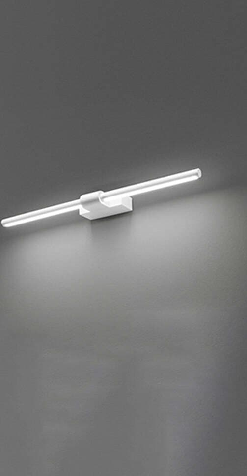 Applique-In-Metallo-Moderna-Line-Bianco-Led-Piccola