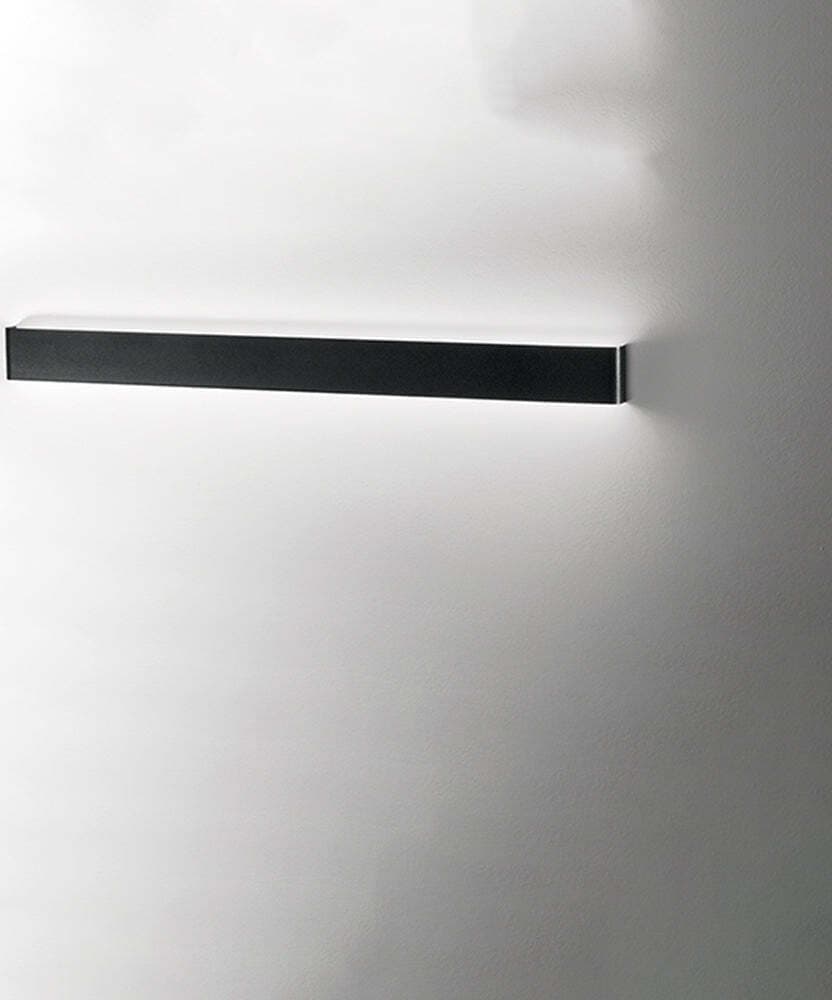 Applique-In-Metallo-Moderna-Way-Nero-Led-110Cm