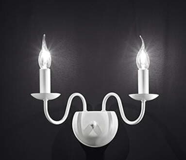 Applique-In-Metallo-Provenzale-Bianco-2-Luci-E14