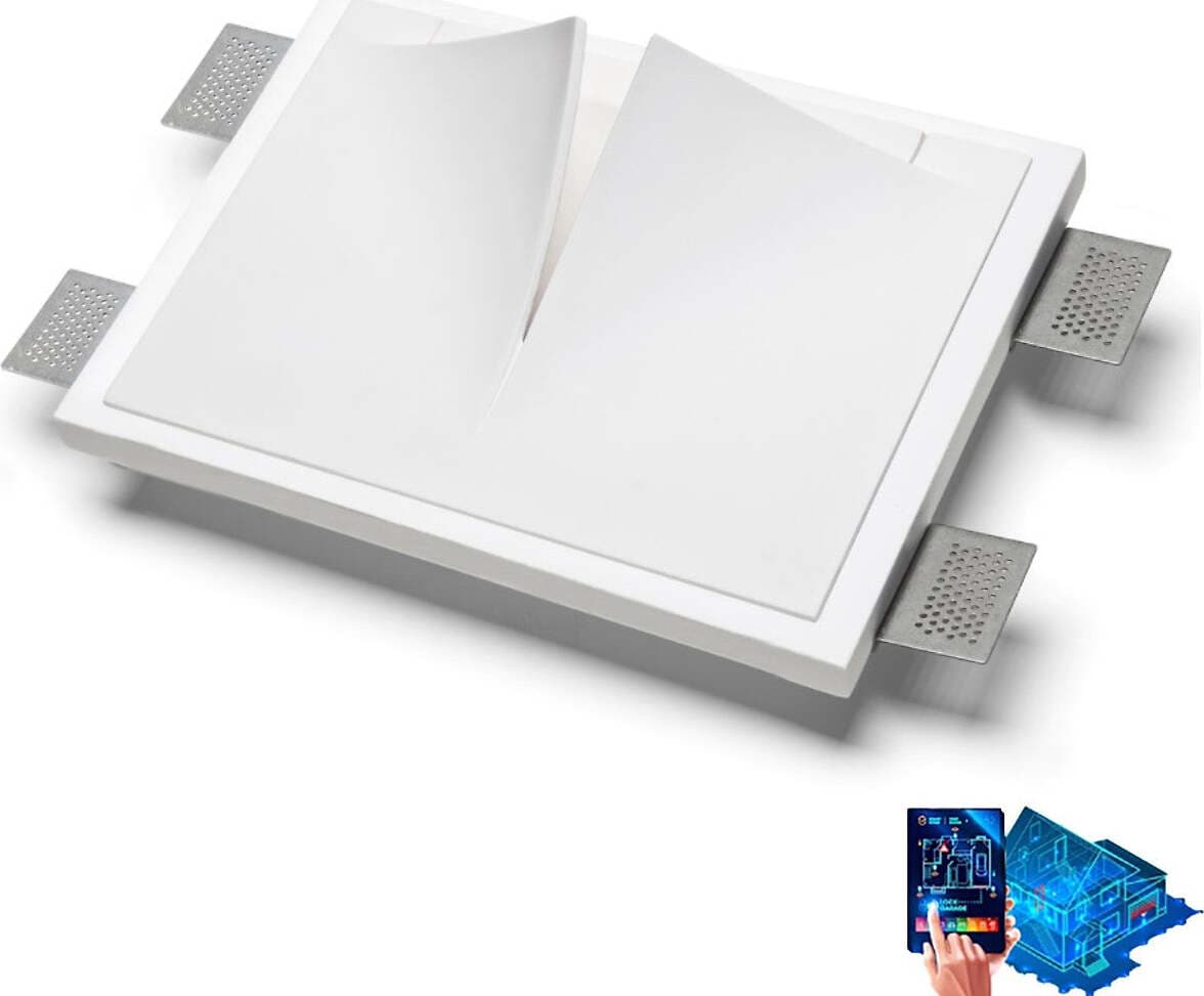 Applique-incasso-gesso-9010-Belfiore-SPAKKO-2369A-3008-LED-wireless-lampada-parete
