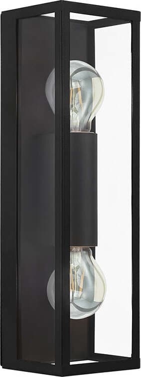 Applique-Industrial-Amezola-2-Luci-Metallo-Nero
