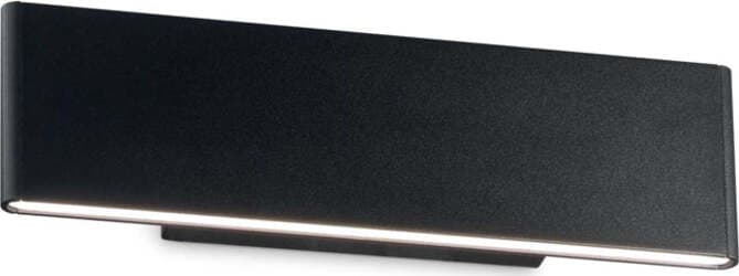 Applique-Industrial-Minimal-Desk-Metallo-Nero-Led-12,5W-3000K-Luce-Calda
