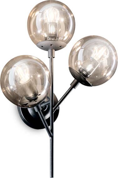 Applique-Industrial-Minimal-Kepler-Metallo-Nero-3-Luci-E27