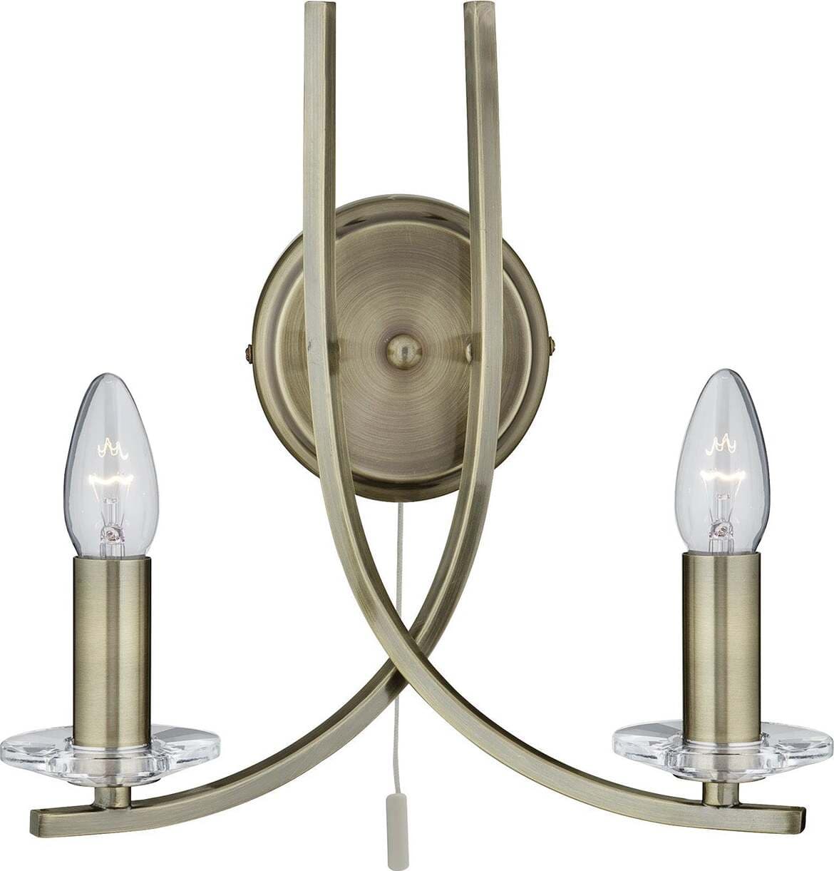 Applique-Industrial-Nordico-Ascona-Acciaio-Ottone-Vetro-2-Luci-E14