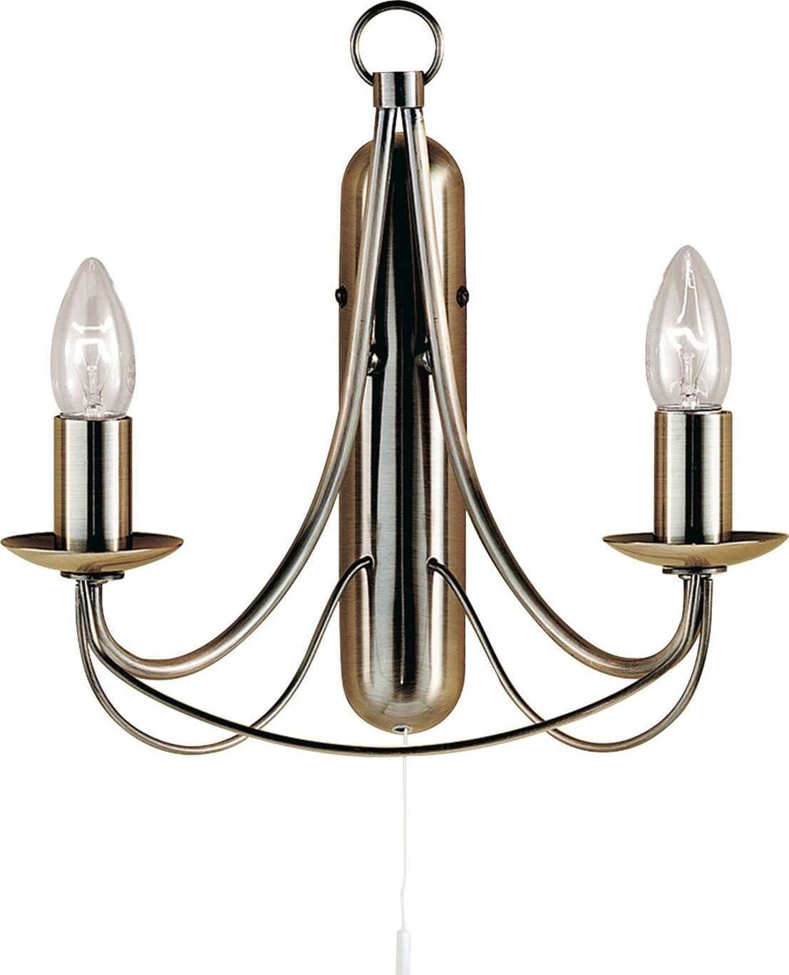 Applique-Industrial-Nordico-Maypole-Acciaio-Ottone-2-Luci-E14