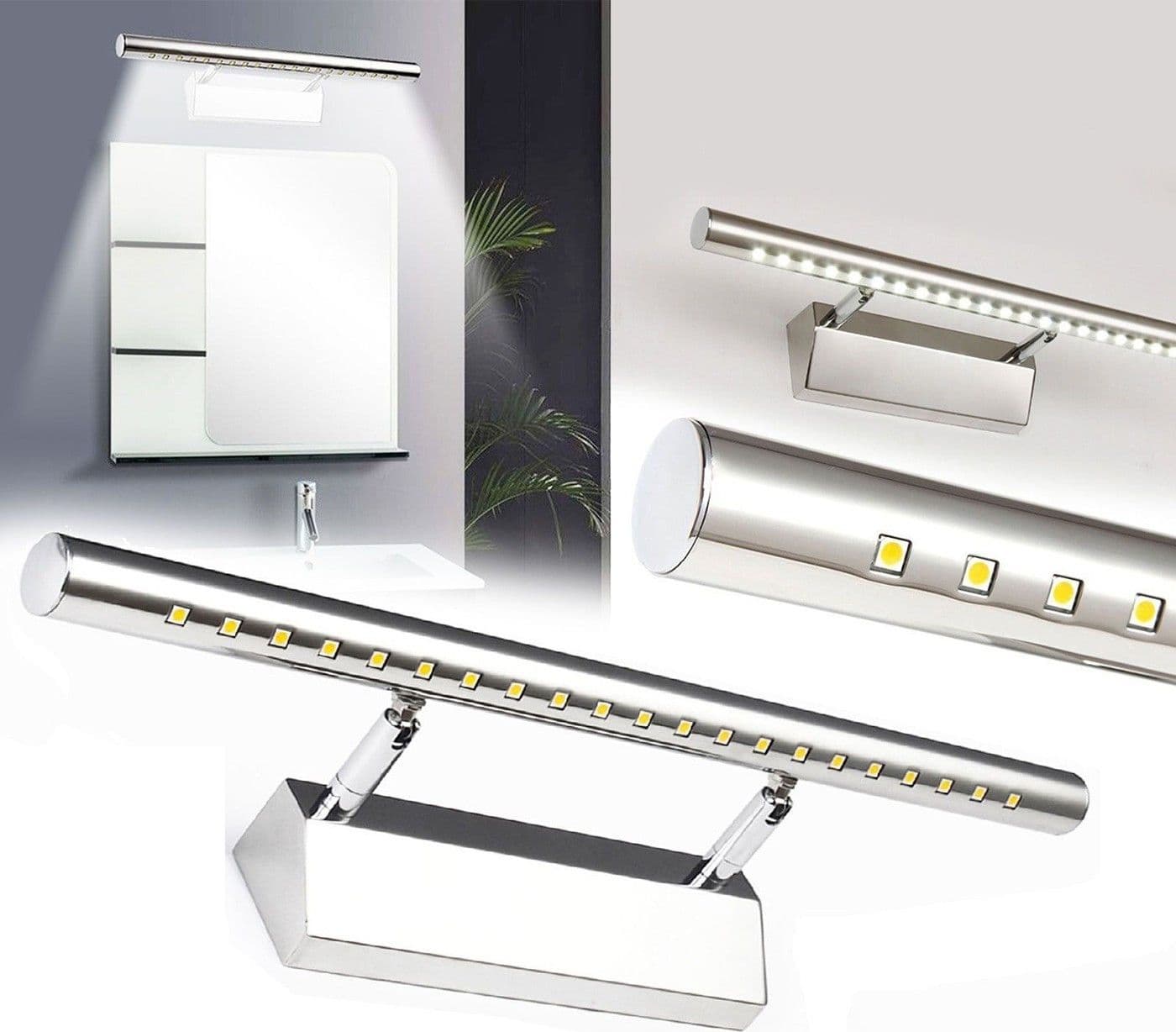 APPLIQUE LAMPADA PER SPECCHIO BAGNO DA PARETE CON 21 LED LUCE BIANCO FREDDO Trade Shop italia - Napoli, Commerciovirtuoso.it