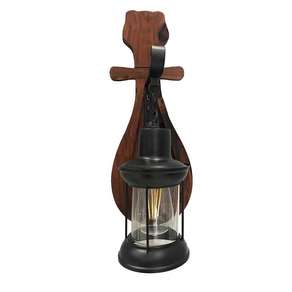 Applique-Lanterna-A-Parete-In-Legno-Stile-Vintage-E27-Lampada-Industriale-E30