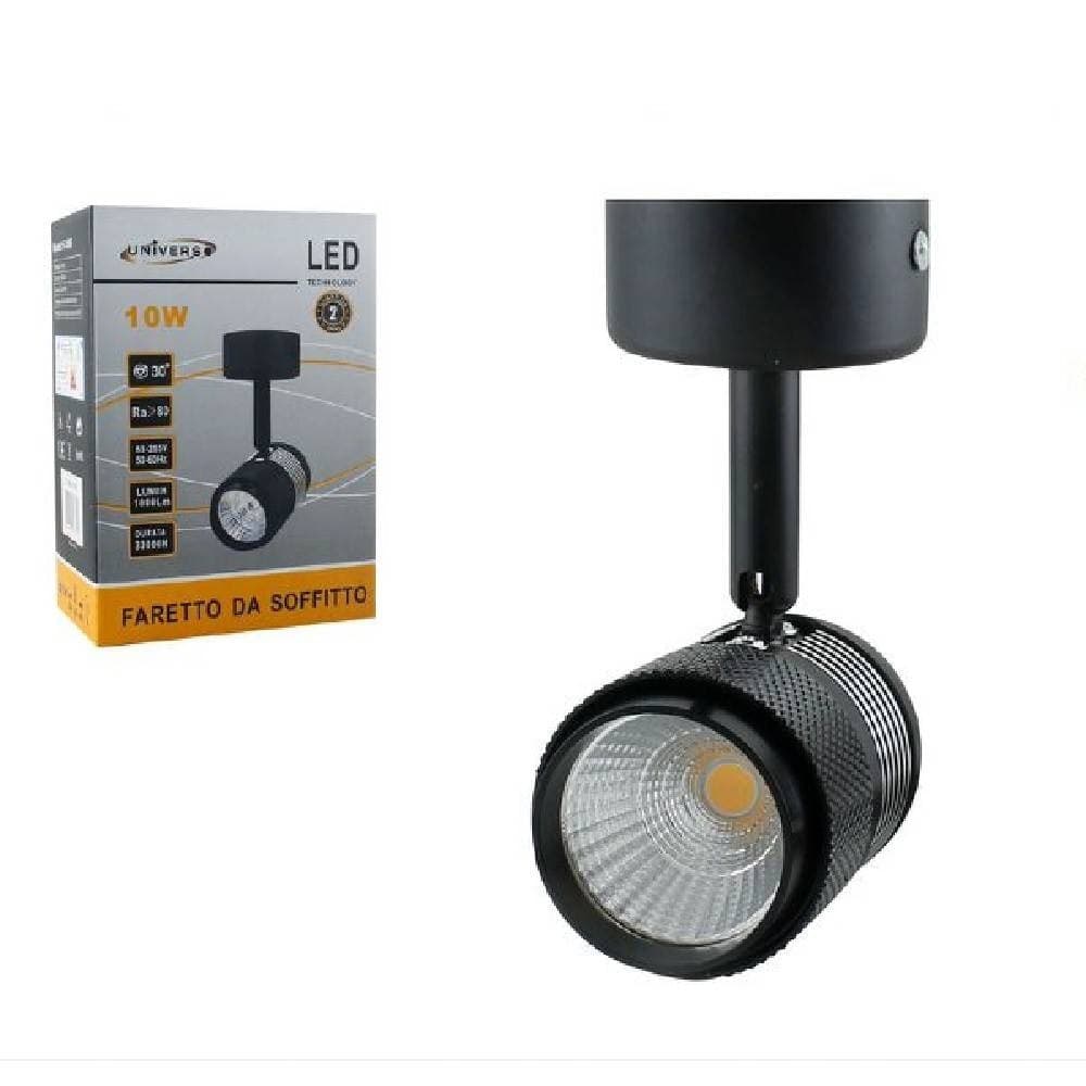 Applique-Led-Cob-10w-Lampada-Soffitto-Parete-Faretto-Staffa-Orientabile-F10w-1h