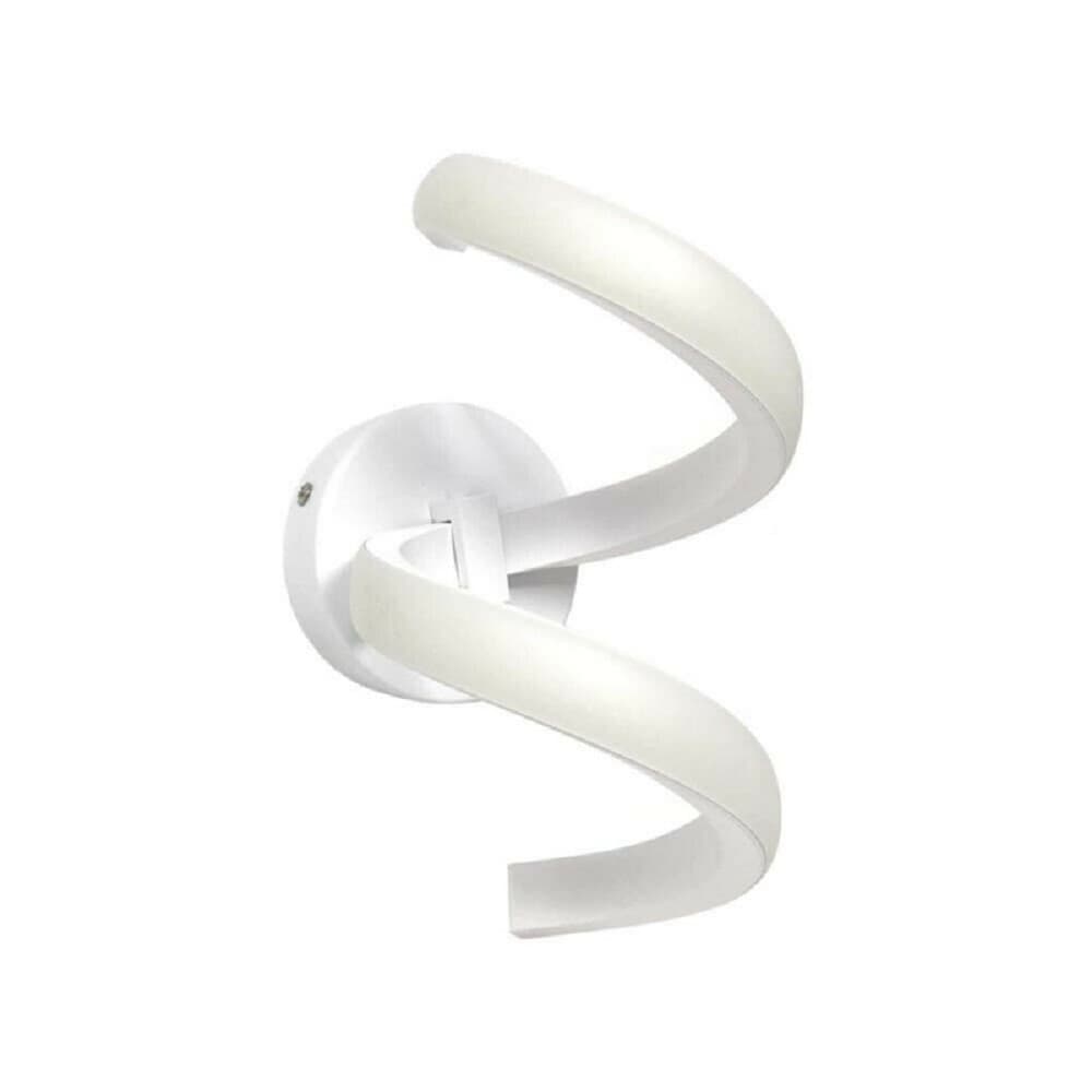 Applique Led Da Muro 9 Watt Curva Spirale Luce Naturale Fredda Calda E58 Bianca Casa, arredamento e bricolage > Illuminazione da interno > Applique per interno Trade Shop italia - Napoli, Commerciovirtuoso.it