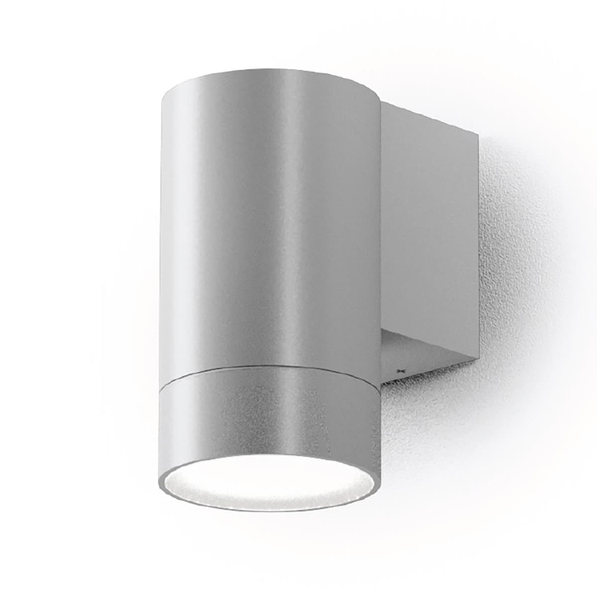 Applique-led-Gea-Led-LILY-M-GES1062-GU10-IP54-grigio-lampada-parete-alluminio-monoemissione-moderno