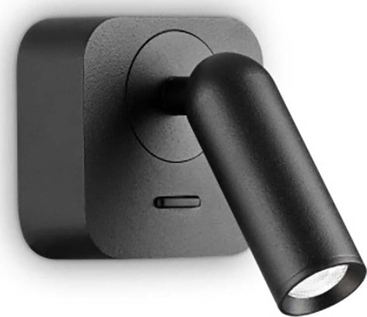 Applique-led-Ideal-Lux-BEAN-260655-nero-lampada-parete-moderna-orientabile