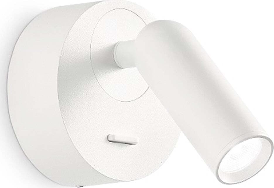 Applique-led-Ideal-Lux-BEAN-ROUND-260600-moderno-lampada-parete-orientabile
