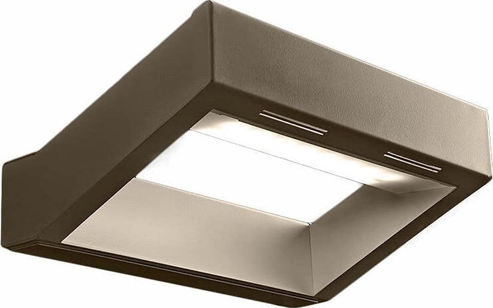 Applique-LED-Illuminando-ACHILLE-P-lampada-parete-biemissione-metallo-bianco-sabbia-interni-20W-1600LM-3000°K