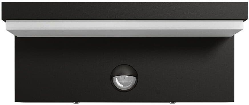 Applique Led Luce Calda 10w Lampada Con Sensore Rileva Movimento Ir Nero Ip54 in Applique GloriaShopOnline - San Prisco, commercioVirtuoso.it